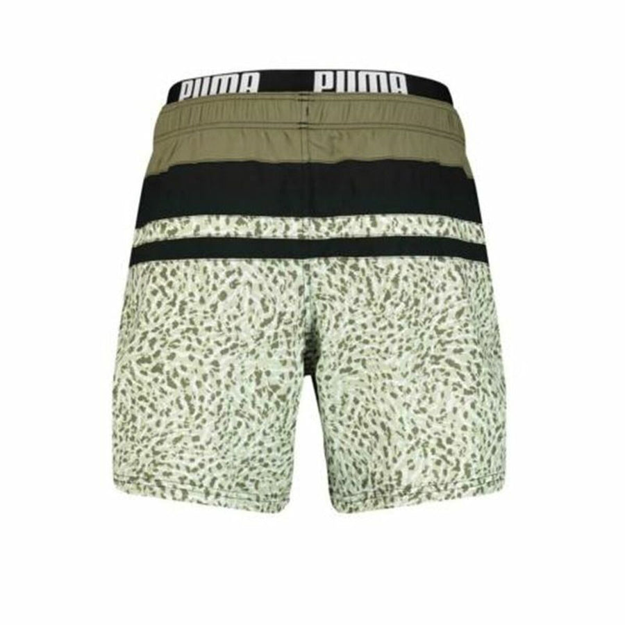 Costume da Bagno Uomo Puma Swim Heritage Stripe Cachi