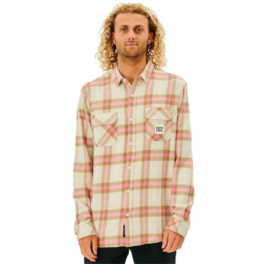 Camicia a Maniche Lunghe Uomo Rip Curl Salt Walter Culture Beige