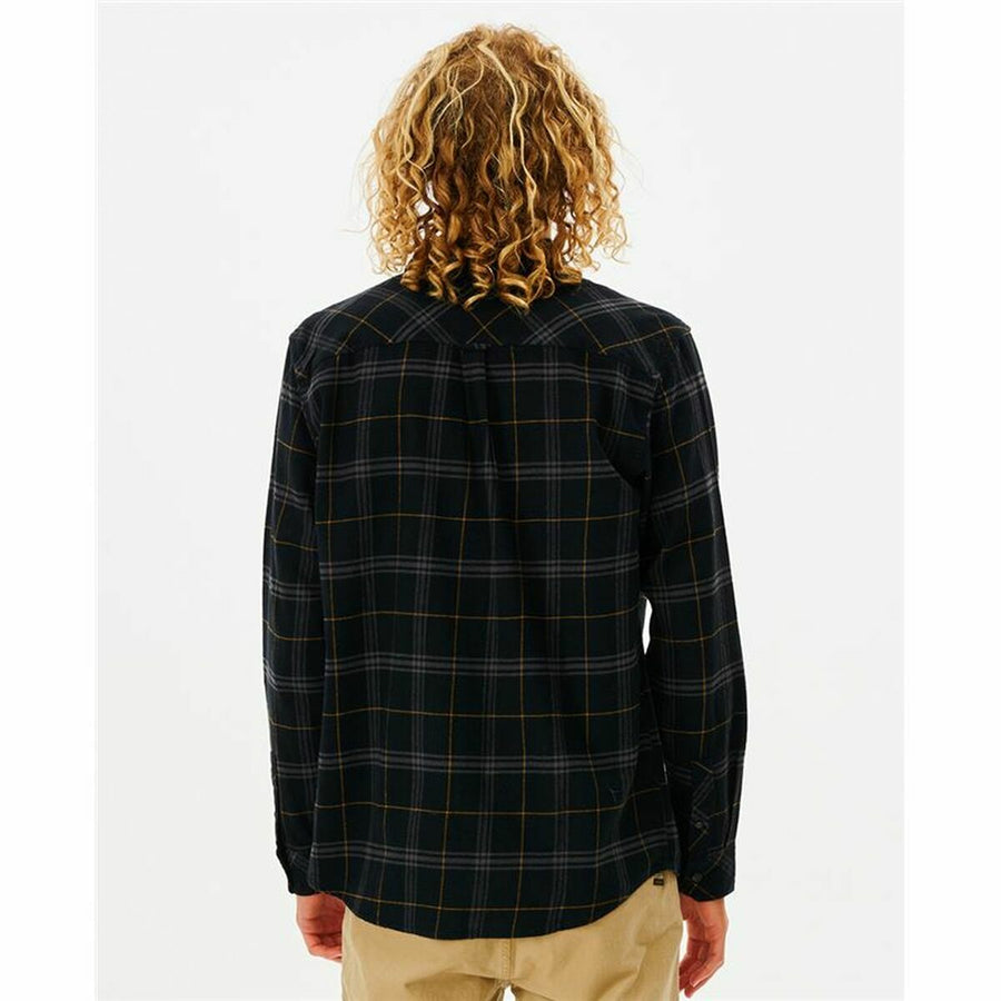 Camicia a Maniche Lunghe Uomo Rip Curl Checked in Flannel Franela Nero