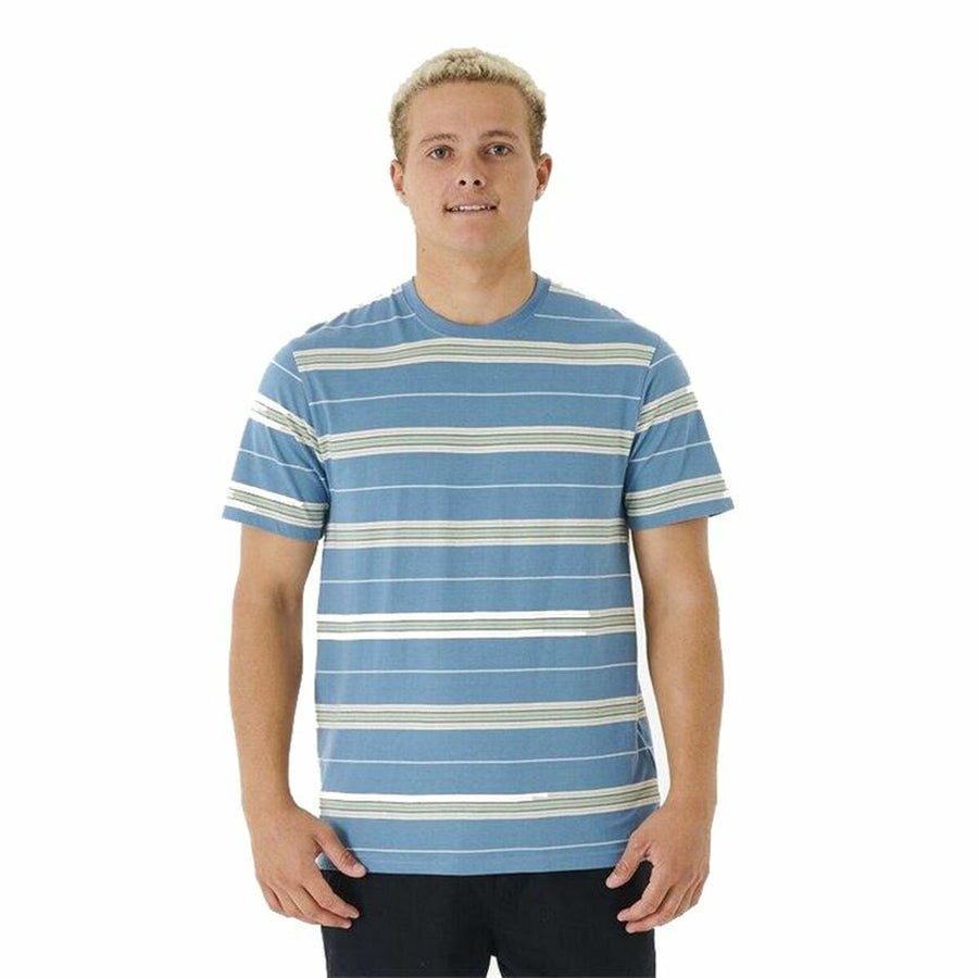 Maglia Rip Curl Surf Revival Stripe Acquamarina Uomo