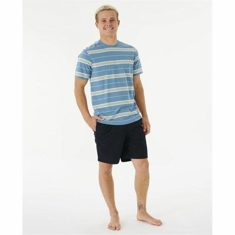 Maglia Rip Curl Surf Revival Stripe Acquamarina Uomo