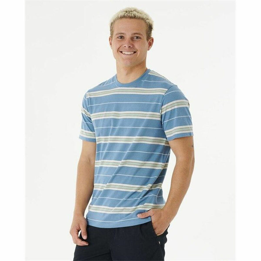 Maglia Rip Curl Surf Revival Stripe Acquamarina Uomo