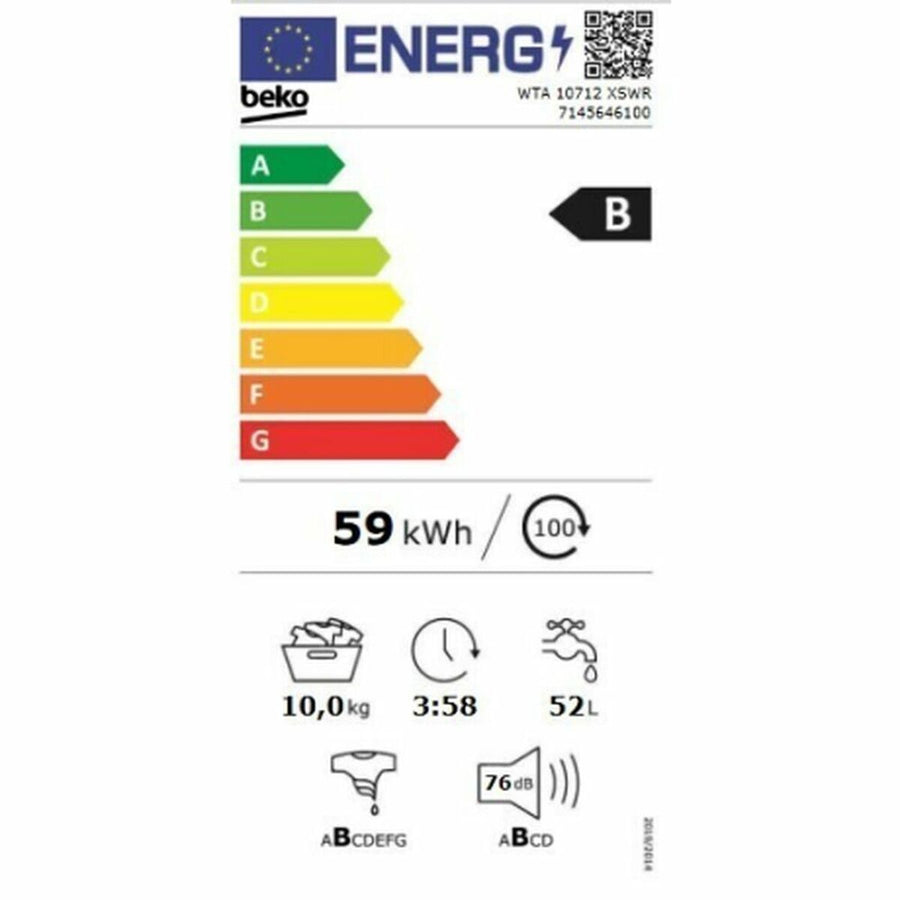 Lavatrice BEKO WTA 10712 XSWR 10 kg 1400 rpm