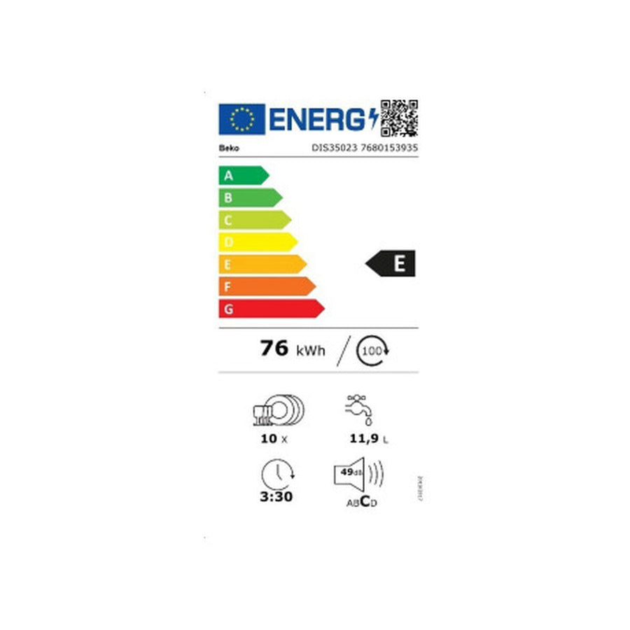 Lavastoviglie BEKO DIS35023 45 cm Bianco