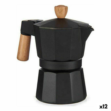 Cafettiera Italiana Legno Alluminio 150 ml (12 Unità)