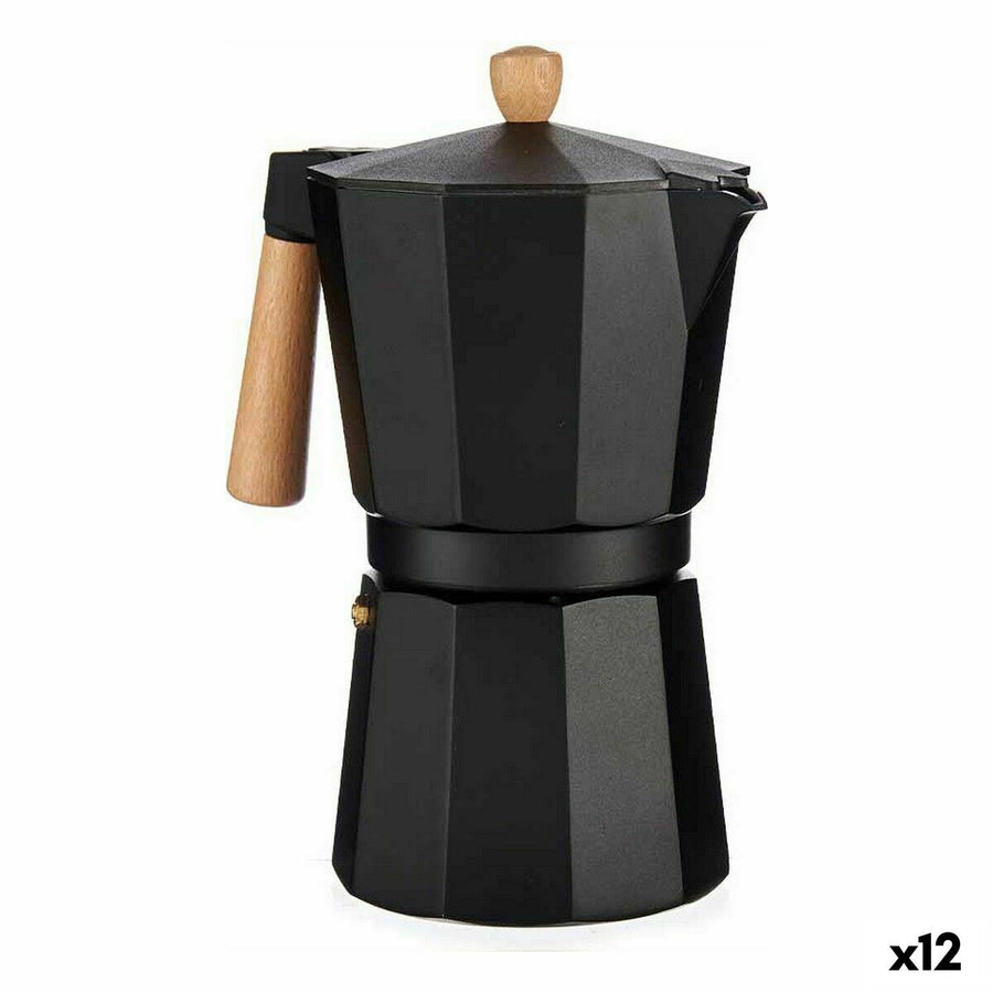 Cafettiera Italiana Legno Alluminio 650 ml (12 Unità)