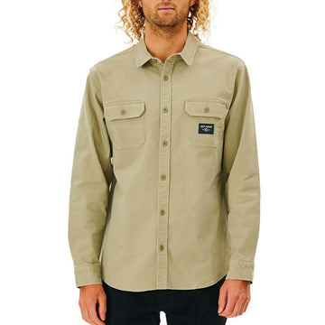 Camicia a Maniche Lunghe Uomo Rip Curl Epic Beige