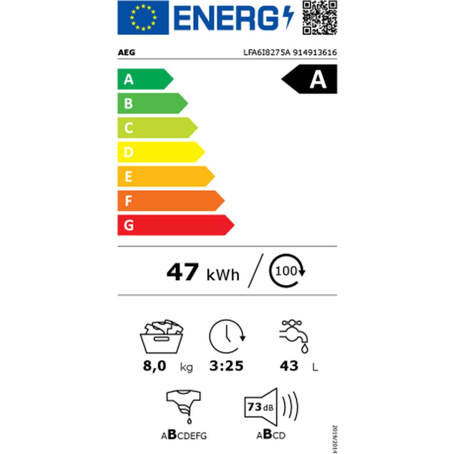 Lavatrice Aeg LFA6I8275A 8 kg 60 cm 1200 rpm