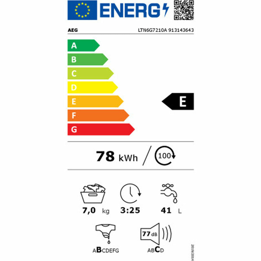 Lavatrice AEG LTN6G7210A Copertura superiore 1200 rpm 7 kg