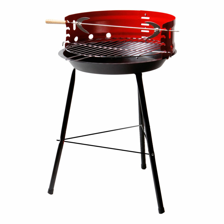 Barbecue Portatile Aktive Legno Ferro 37,5 x 70 x 38,5 cm (4 Unità) Rosso
