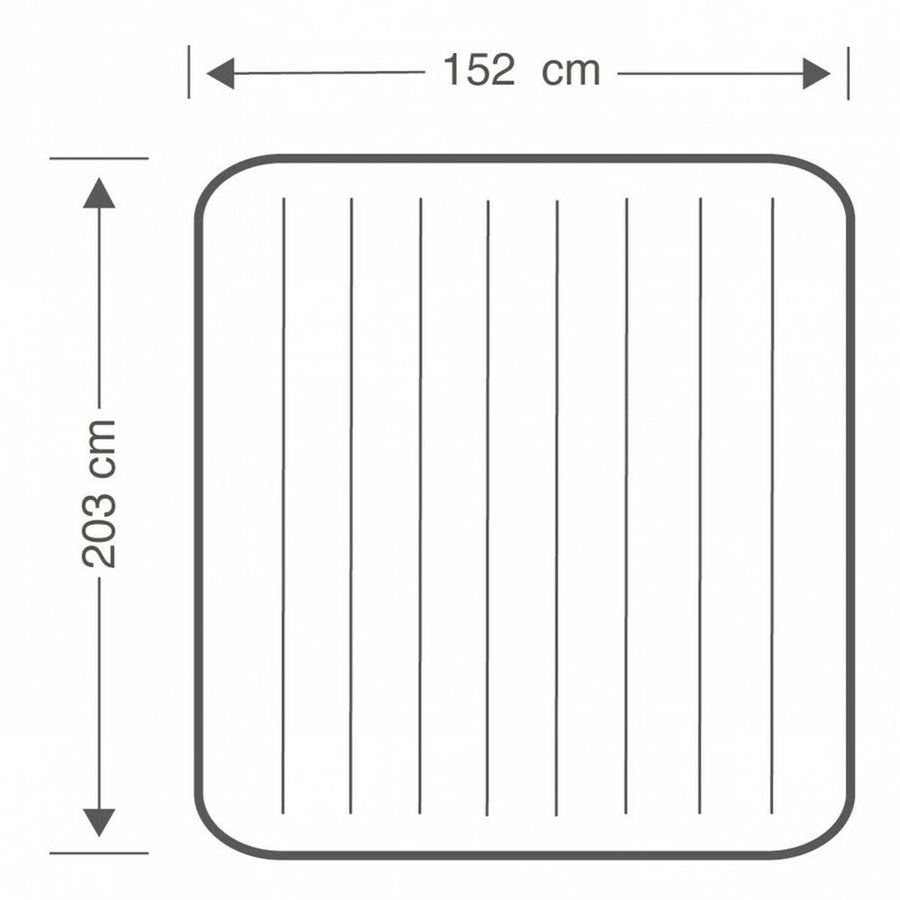 Materasso Gonfiabile Intex CLASSIC DOWNY 203 x 25 x 152 cm (3 Unità)