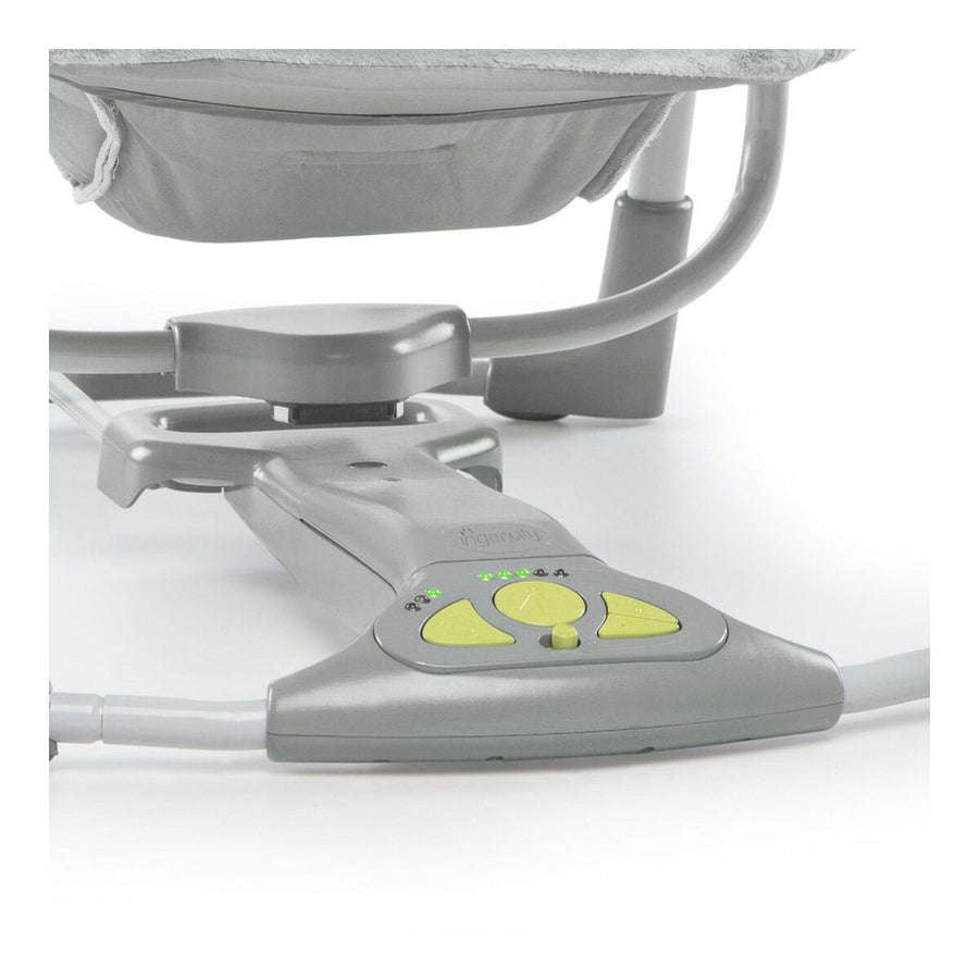 Sedia a Dondolo Compact Swing - Hugs & Hoots Grigio Bianco