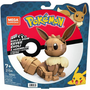 Statuetta Articolata Mega Construx  Eevee Medium + 7 Anni 215 Pezzi