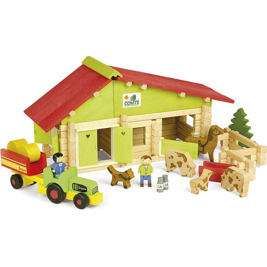 Personaggi d'Azione Jeujura Wooden Farm Playset 140 Pezzi