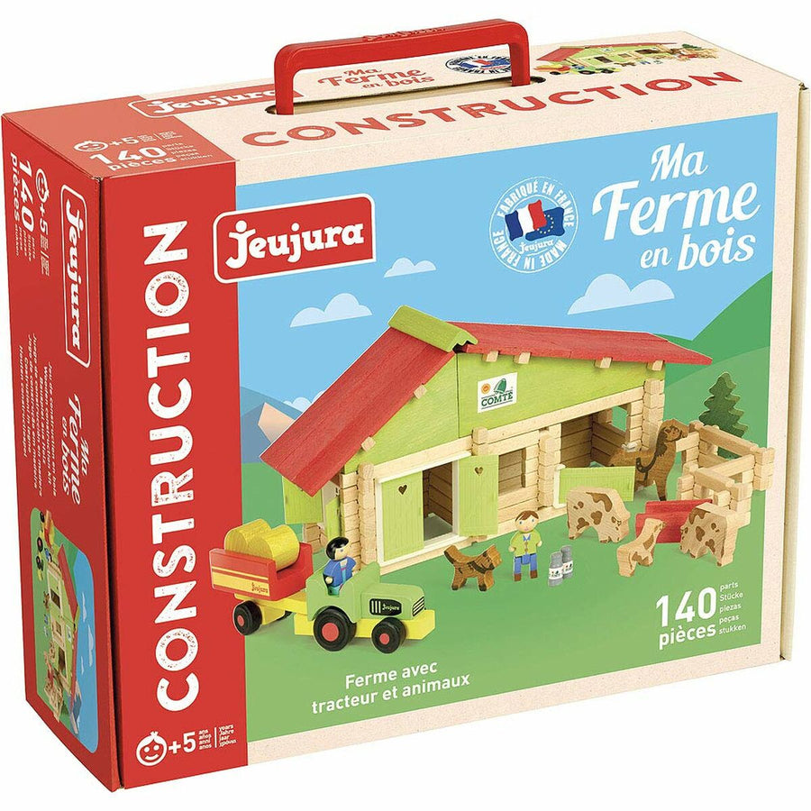 Personaggi d'Azione Jeujura Wooden Farm Playset 140 Pezzi