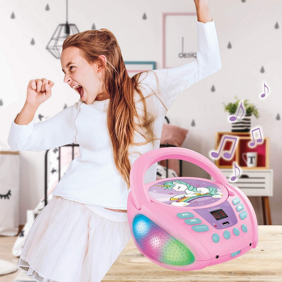 Riproduttore CD/MP3 Lexibook Bluetooth Rosa Per bambini Unicorno