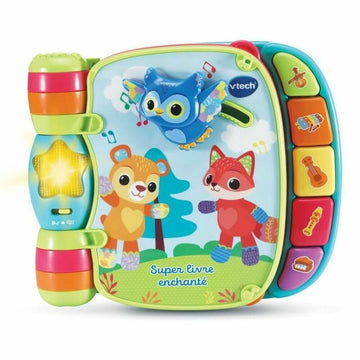 Libro interattivo per bambini Vtech Baby Super Enchanted Book of Baby Kitties Azzurro Multicolore