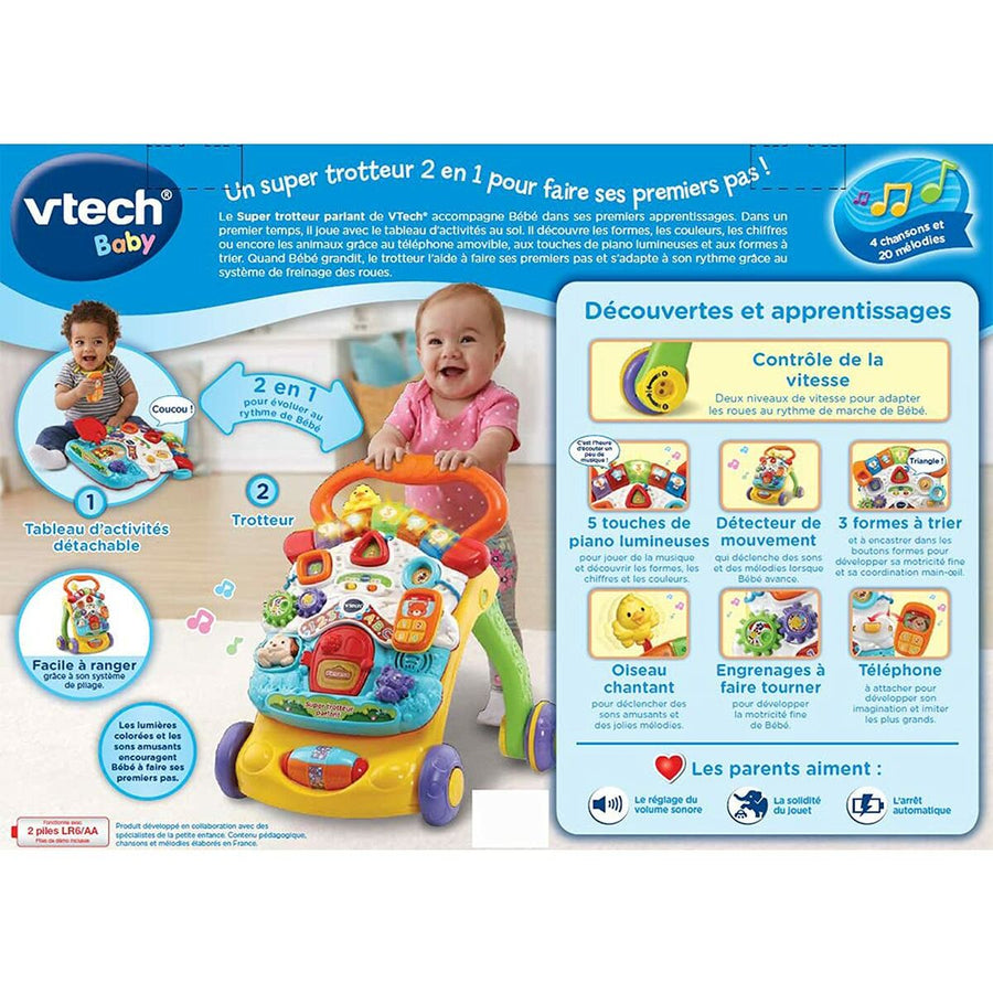 Cavalcabili Vtech Super Trotteur Parlant 2 En 1 Orange (FR)