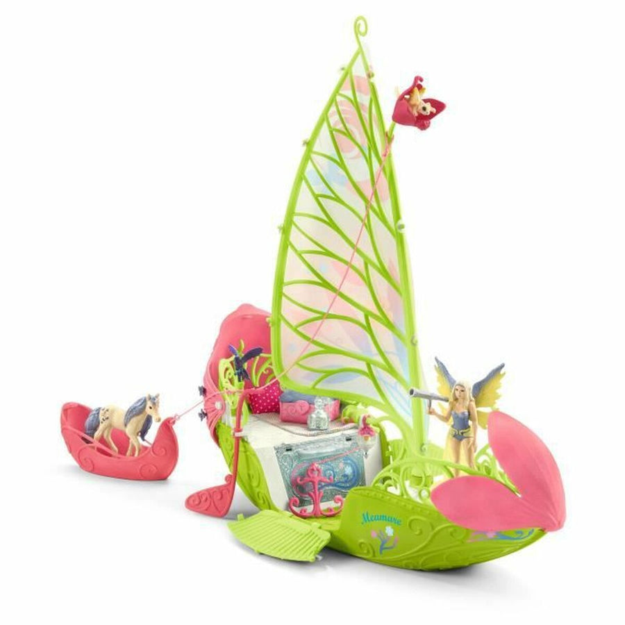 Playset Schleich Sera's magical flower boat Cavallo Plastica