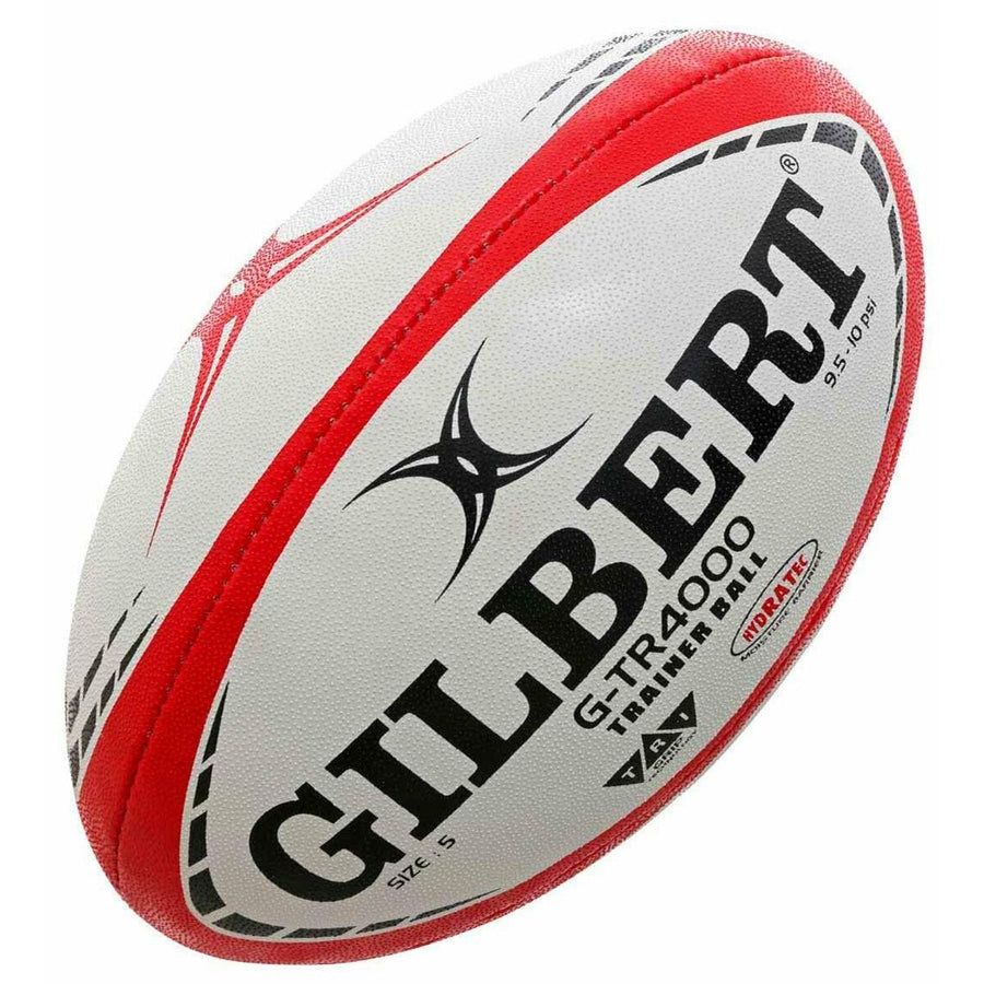 Pallone da Rugby Gilbert G-TR4000 28 cm Bianco Rosso