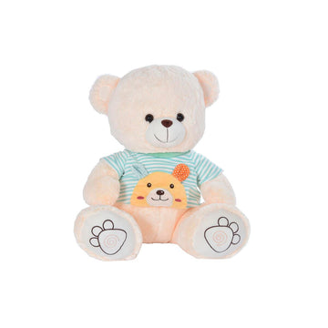 Orsetto di Peluche DKD Home Decor Maglia Poliestere Bianco Verde Per bambini Orso