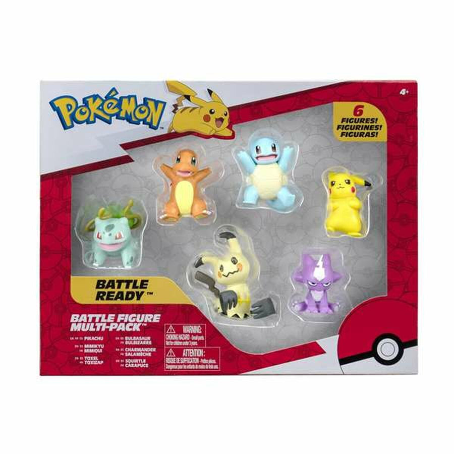 Set di Cifre Pokémon Battle Ready 5 cm 6 Pezzi