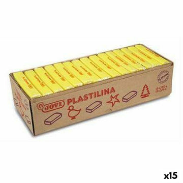 Barre di plastilina Jovi Giallo 15 Unità